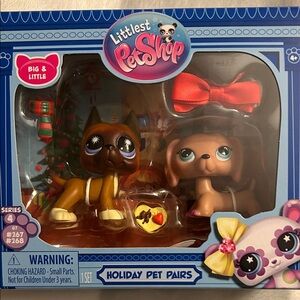 Littlest Pet Shop Holiday Pet Pairs Series 4 Great Dane and Dachshund